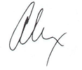 Alex Mustakas' signature